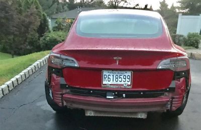 Tesla Model 3 Bumper Couldn’t Stand Rain