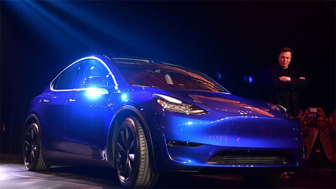 Tesla Shares Drop after Model Y Reveal