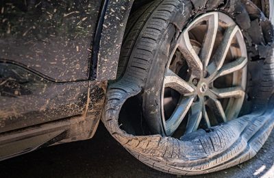 dangers of a tire blowout
