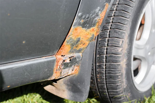 metal corrosion in your car
