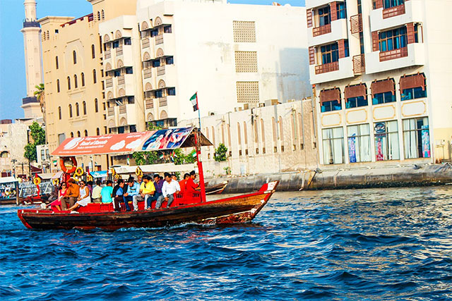 Traditional Abra Boats in Dubai